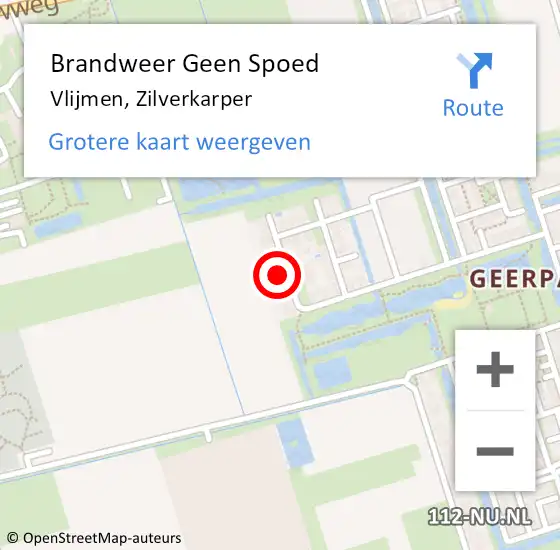 Locatie op kaart van de 112 melding: Brandweer Geen Spoed Naar Vlijmen, Zilverkarper op 24 mei 2022 22:11