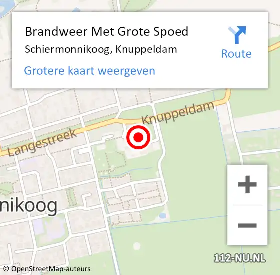 Locatie op kaart van de 112 melding: Brandweer Met Grote Spoed Naar Schiermonnikoog, Knuppeldam op 25 mei 2022 16:34
