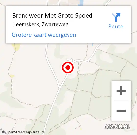 Locatie op kaart van de 112 melding: Brandweer Met Grote Spoed Naar Heemskerk, Zwarteweg op 26 mei 2022 10:37