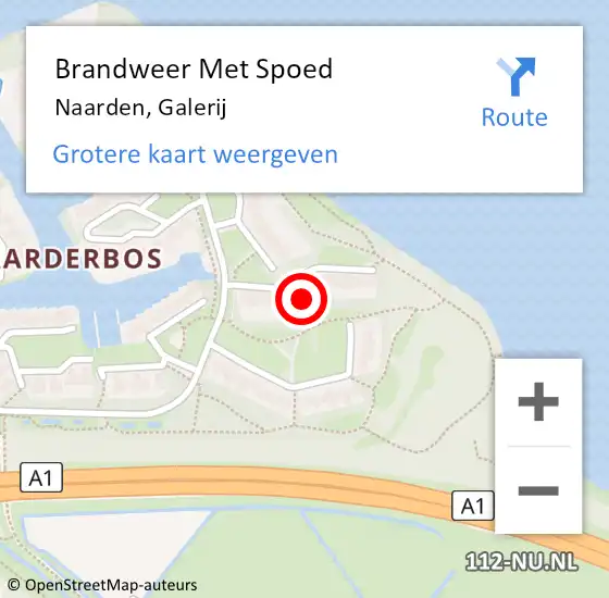 Locatie op kaart van de 112 melding: Brandweer Met Spoed Naar Naarden, Galerij op 29 mei 2022 22:54