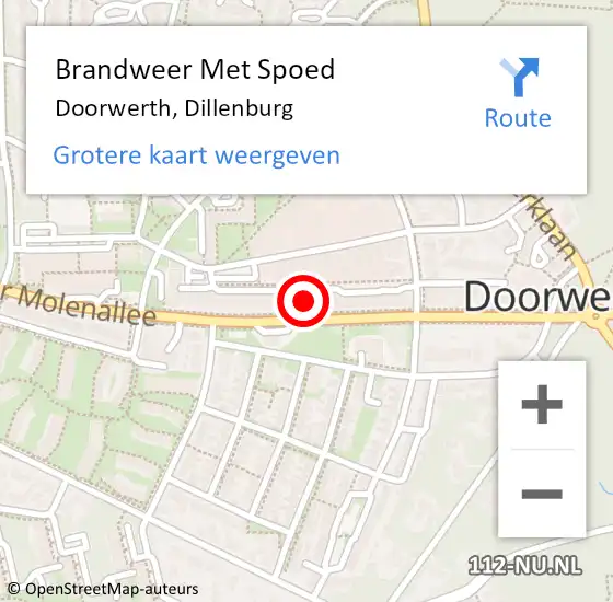 Locatie op kaart van de 112 melding: Brandweer Met Spoed Naar Doorwerth, Dillenburg op 31 mei 2022 12:01