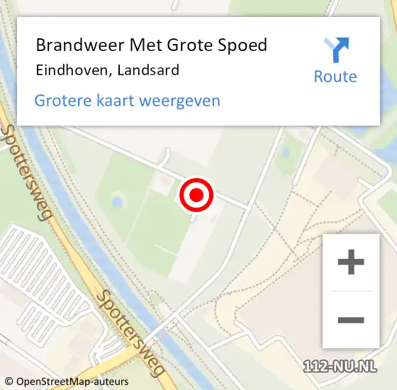 Locatie op kaart van de 112 melding: Brandweer Met Grote Spoed Naar Eindhoven, Landsard op 31 mei 2022 23:38