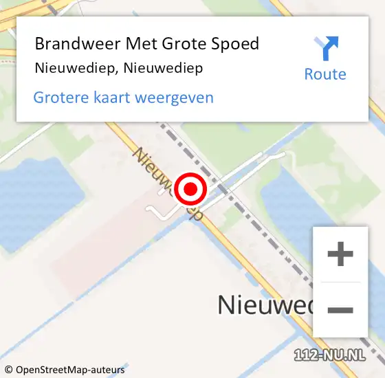 Locatie op kaart van de 112 melding: Brandweer Met Grote Spoed Naar Nieuwediep, Nieuwediep op 3 juni 2022 18:04