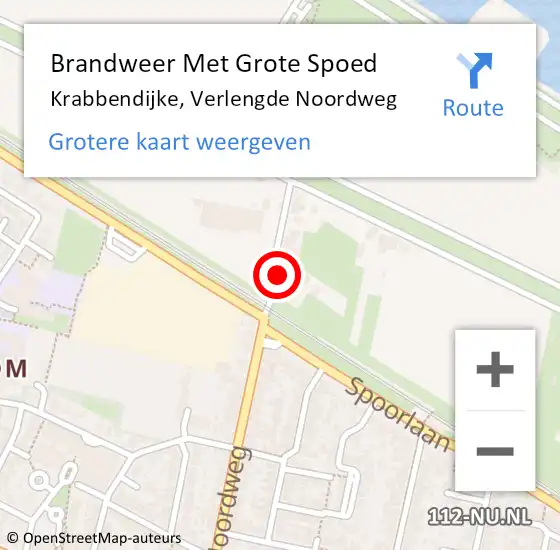 Locatie op kaart van de 112 melding: Brandweer Met Grote Spoed Naar Krabbendijke, Verlengde Noordweg op 4 juni 2022 09:17