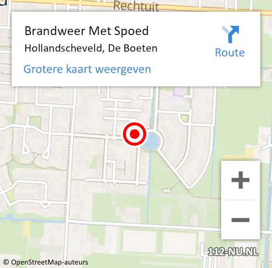 Locatie op kaart van de 112 melding: Brandweer Met Spoed Naar Hollandscheveld, De Boeten op 4 juni 2022 22:56