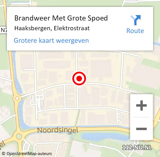 Locatie op kaart van de 112 melding: Brandweer Met Grote Spoed Naar Haaksbergen, Elektrostraat op 5 juni 2022 19:13