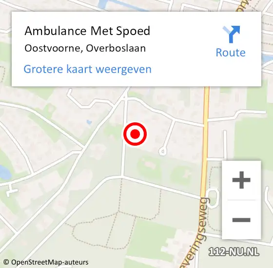 Locatie op kaart van de 112 melding: Ambulance Met Spoed Naar Oostvoorne, Overboslaan op 5 juni 2022 22:50