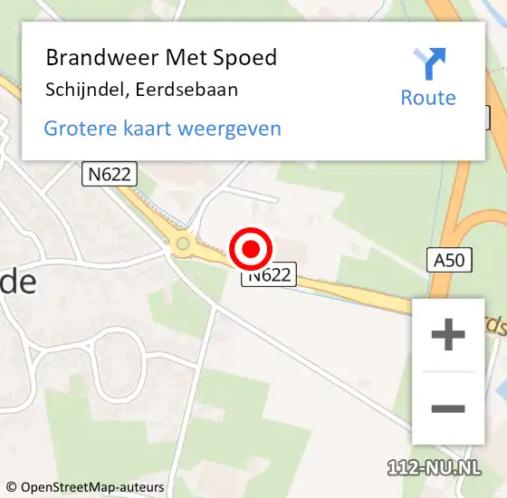 Locatie op kaart van de 112 melding: Brandweer Met Spoed Naar Schijndel, Eerdsebaan op 14 juni 2022 01:26