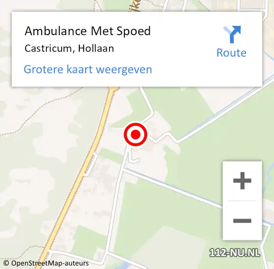 Locatie op kaart van de 112 melding: Ambulance Met Spoed Naar Castricum, Hollaan op 16 juni 2022 12:08