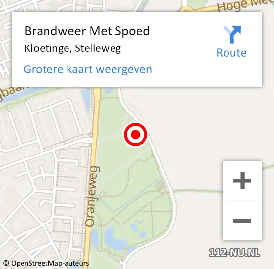 Locatie op kaart van de 112 melding: Brandweer Met Spoed Naar Kloetinge, Stelleweg op 17 juni 2022 20:44