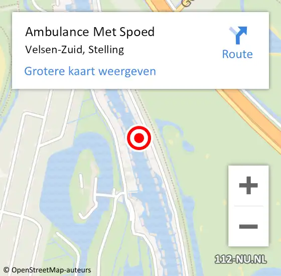 Locatie op kaart van de 112 melding: Ambulance Met Spoed Naar Velsen-Zuid, Stelling op 18 juni 2022 20:14