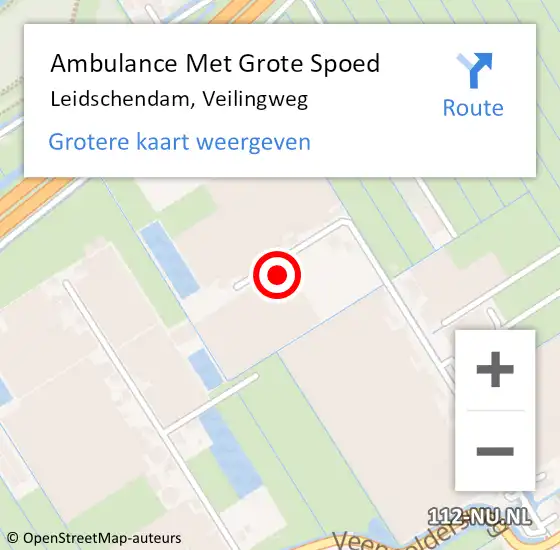 Locatie op kaart van de 112 melding: Ambulance Met Grote Spoed Naar Leidschendam, Veilingweg op 20 juni 2022 11:06