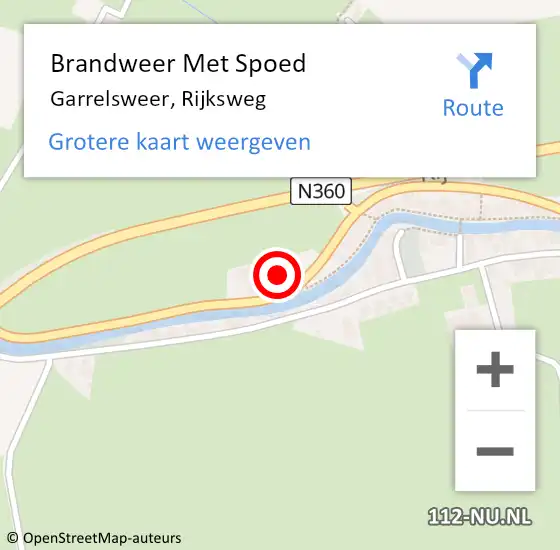 Locatie op kaart van de 112 melding: Brandweer Met Spoed Naar Garrelsweer, Rijksweg op 21 juni 2022 07:41