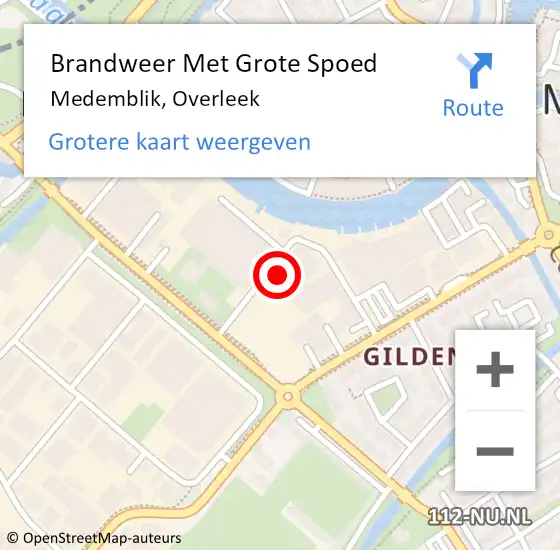 Locatie op kaart van de 112 melding: Brandweer Met Grote Spoed Naar Medemblik, Overleek op 21 juni 2022 17:41