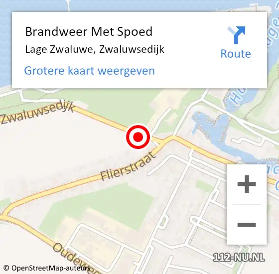 Locatie op kaart van de 112 melding: Brandweer Met Spoed Naar Lage Zwaluwe, Zwaluwsedijk op 23 juni 2022 21:37