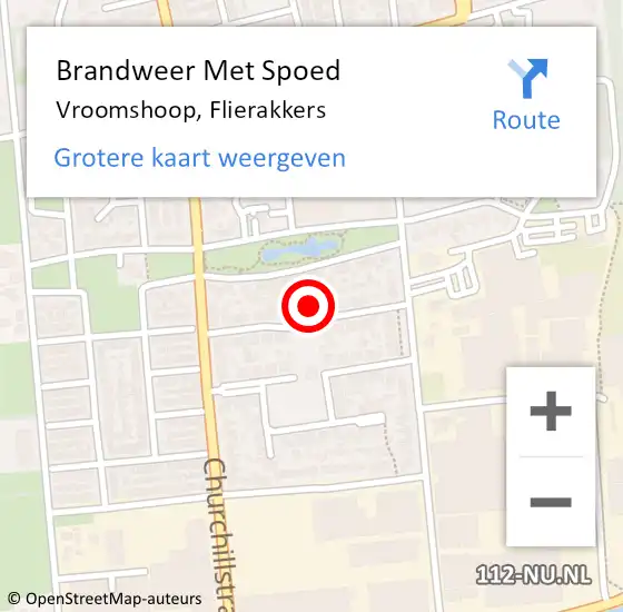 Locatie op kaart van de 112 melding: Brandweer Met Spoed Naar Vroomshoop, Flierakkers op 24 juni 2022 21:47