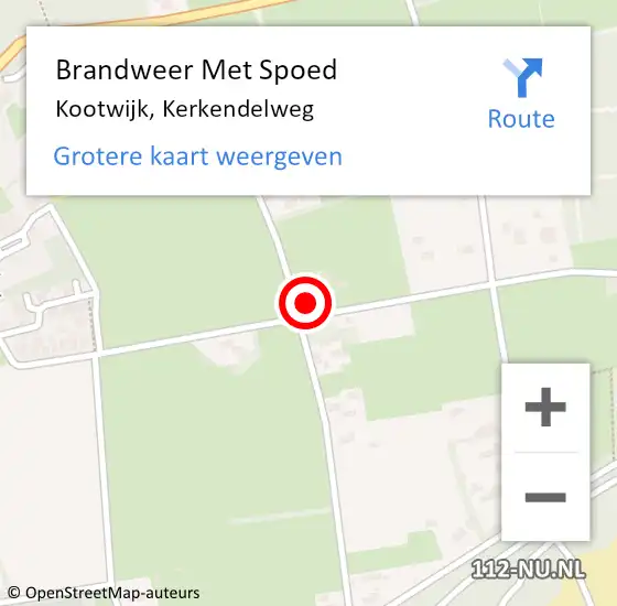 Locatie op kaart van de 112 melding: Brandweer Met Spoed Naar Kootwijk, Kerkendelweg op 24 juni 2022 22:05