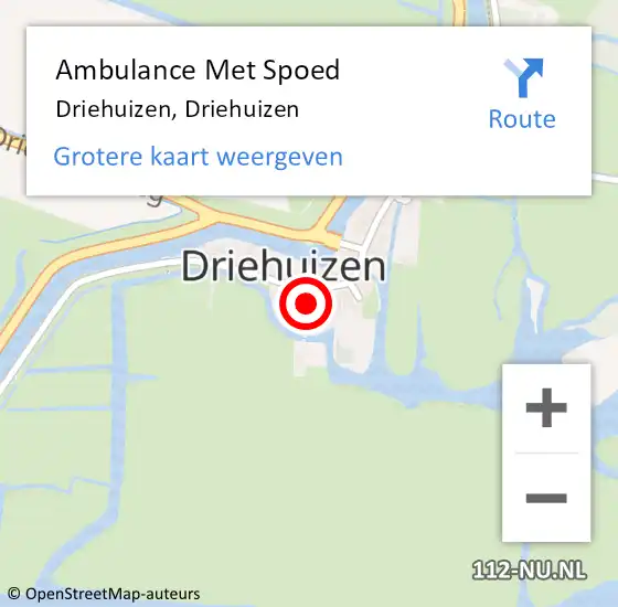 Locatie op kaart van de 112 melding: Ambulance Met Spoed Naar Driehuizen, Driehuizen op 26 juni 2022 09:41