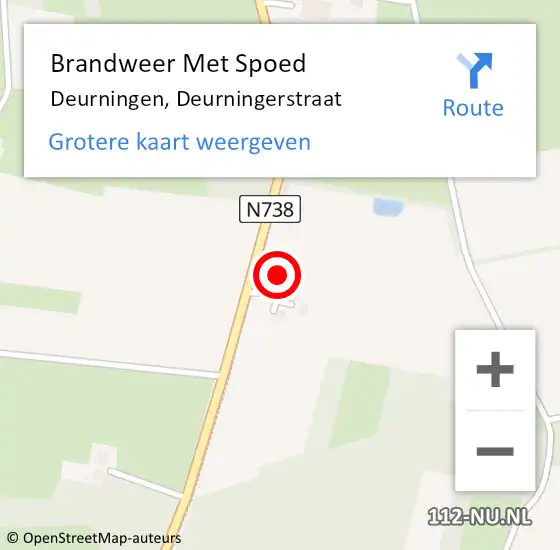 Locatie op kaart van de 112 melding: Brandweer Met Spoed Naar Deurningen, Deurningerstraat op 27 juni 2022 22:19