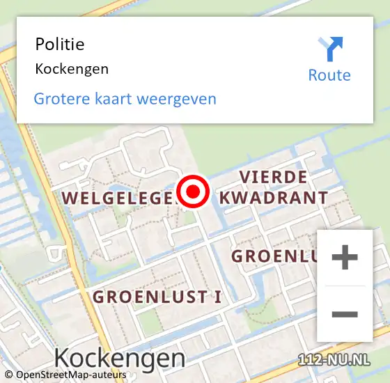 Locatie op kaart van de 112 melding: Politie Kockengen op 28 juni 2022 20:24