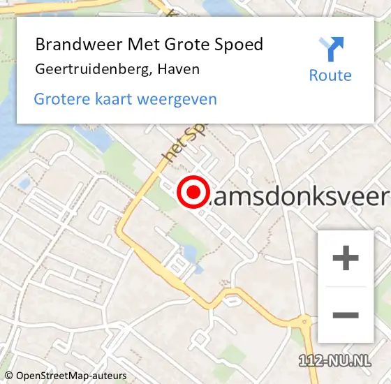 Locatie op kaart van de 112 melding: Brandweer Met Grote Spoed Naar Geertruidenberg, Haven op 29 juni 2022 14:41