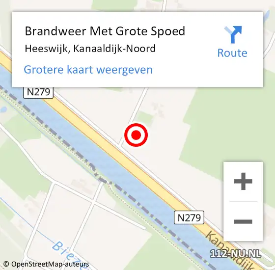 Locatie op kaart van de 112 melding: Brandweer Met Grote Spoed Naar Dinther, Kanaaldijk-Noord op 30 juni 2022 07:20