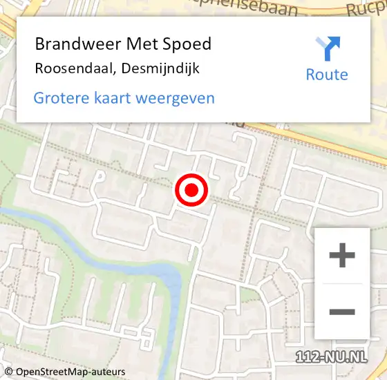 Locatie op kaart van de 112 melding: Brandweer Met Spoed Naar Roosendaal, Desmijndijk op 30 juni 2022 19:36