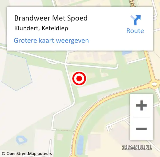 Locatie op kaart van de 112 melding: Brandweer Met Spoed Naar Klundert, Keteldiep op 2 juli 2022 21:13