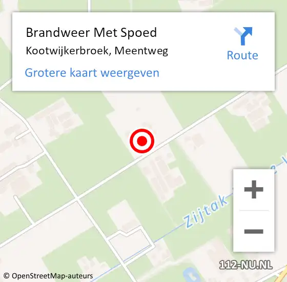 Locatie op kaart van de 112 melding: Brandweer Met Spoed Naar Kootwijkerbroek, Meentweg op 3 juli 2022 18:58