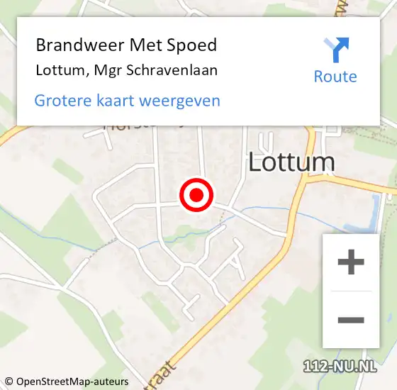 Locatie op kaart van de 112 melding: Brandweer Met Spoed Naar Lottum, Mgr Schravenlaan op 4 juli 2022 03:47