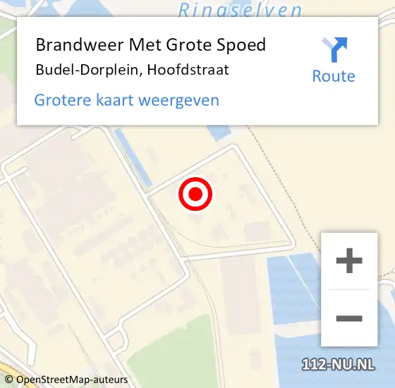 Locatie op kaart van de 112 melding: Brandweer Met Grote Spoed Naar Budel-Dorplein, Hoofdstraat op 4 juli 2022 11:18