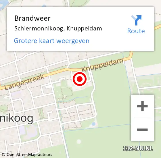 Locatie op kaart van de 112 melding: Brandweer Schiermonnikoog, Knuppeldam op 4 juli 2022 15:03