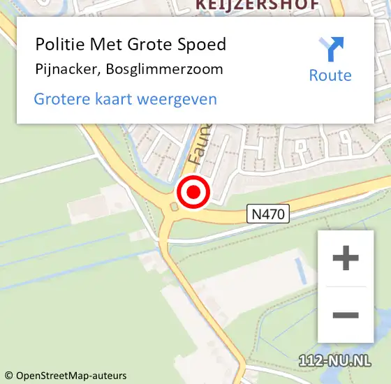 Locatie op kaart van de 112 melding: Politie Met Grote Spoed Naar Pijnacker, Bosglimmerzoom op 5 juli 2022 18:22