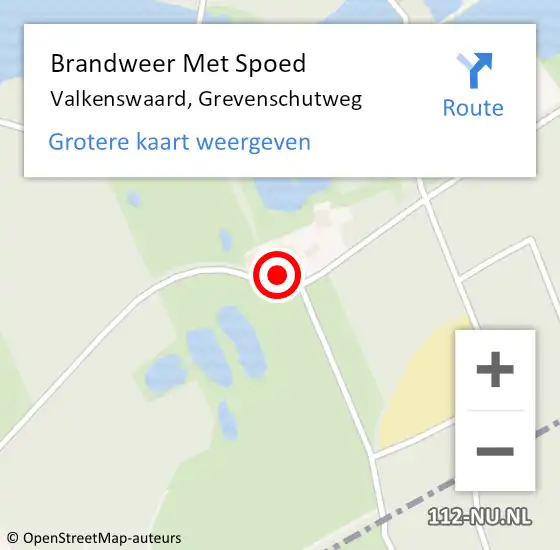 Locatie op kaart van de 112 melding: Brandweer Met Spoed Naar Valkenswaard, Grevenschutweg op 5 juli 2022 19:24