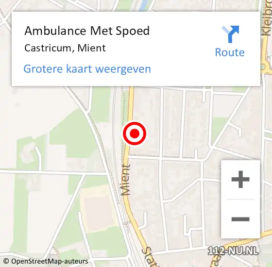 Locatie op kaart van de 112 melding: Ambulance Met Spoed Naar Castricum, Mient op 6 juli 2022 19:04