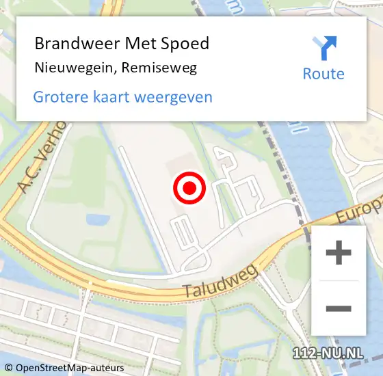 Locatie op kaart van de 112 melding: Brandweer Met Spoed Naar Nieuwegein, Remiseweg op 6 juli 2022 20:54