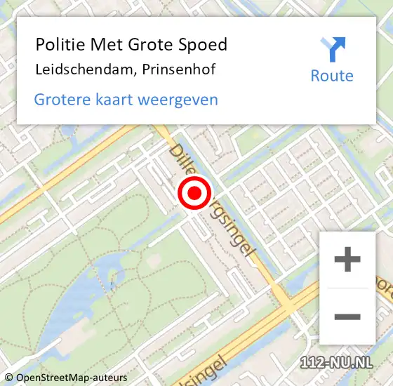 Locatie op kaart van de 112 melding: Politie Met Grote Spoed Naar Leidschendam, Prinsenhof op 7 juli 2022 08:42