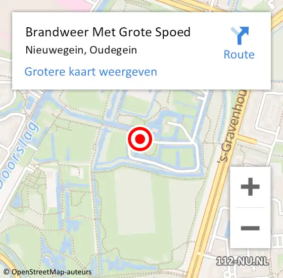 Locatie op kaart van de 112 melding: Brandweer Met Grote Spoed Naar Nieuwegein, Oudegein op 8 juli 2022 14:49