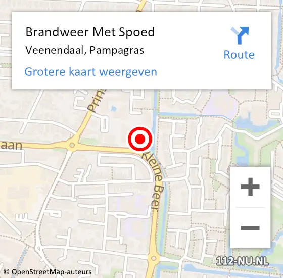 Locatie op kaart van de 112 melding: Brandweer Met Spoed Naar Veenendaal, Pampagras op 8 juli 2022 23:16