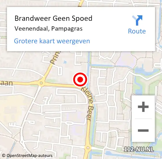 Locatie op kaart van de 112 melding: Brandweer Geen Spoed Naar Veenendaal, Pampagras op 8 juli 2022 23:21