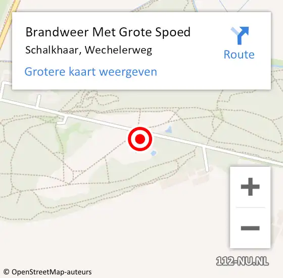 Locatie op kaart van de 112 melding: Brandweer Met Grote Spoed Naar Schalkhaar, Wechelerweg op 9 juli 2022 22:54