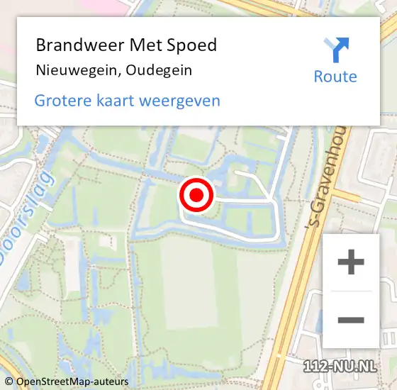 Locatie op kaart van de 112 melding: Brandweer Met Spoed Naar Nieuwegein, Oudegein op 11 juli 2022 15:27