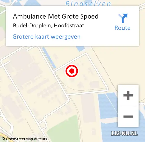 Locatie op kaart van de 112 melding: Ambulance Met Grote Spoed Naar Budel-Dorplein, Hoofdstraat op 11 juli 2022 17:37