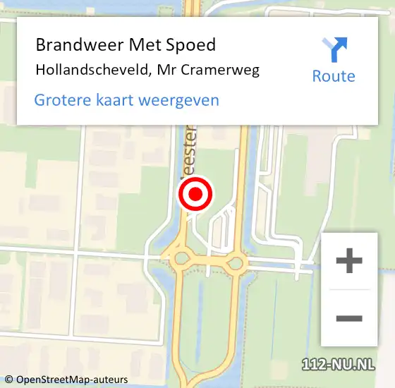 Locatie op kaart van de 112 melding: Brandweer Met Spoed Naar Hollandscheveld, Mr Cramerweg op 12 juli 2022 21:18