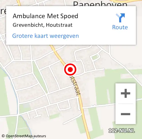 Locatie op kaart van de 112 melding: Ambulance Met Spoed Naar Grevenbicht, Houtstraat op 23 juli 2014 08:30