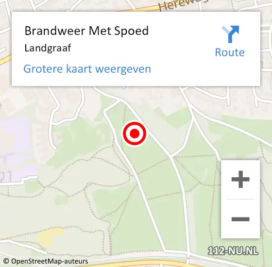 Locatie op kaart van de 112 melding: Brandweer Met Spoed Naar Landgraaf op 15 juli 2022 20:07