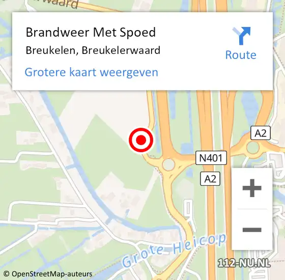 Locatie op kaart van de 112 melding: Brandweer Met Spoed Naar Breukelen, Breukelerwaard op 23 juli 2014 12:22