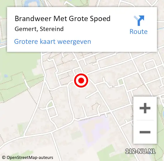 Locatie op kaart van de 112 melding: Brandweer Met Grote Spoed Naar Gemert, Stereind op 17 juli 2022 15:12