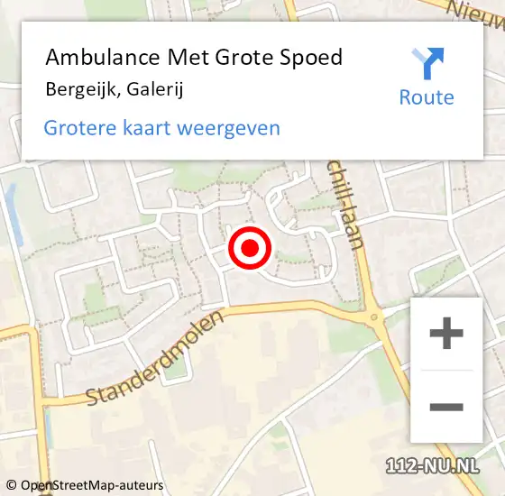 Locatie op kaart van de 112 melding: Ambulance Met Grote Spoed Naar Bergeijk, Galerij op 23 juli 2014 16:26