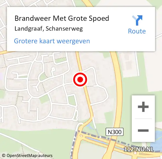 Locatie op kaart van de 112 melding: Brandweer Met Grote Spoed Naar Landgraaf, Schanserweg op 19 juli 2022 16:36